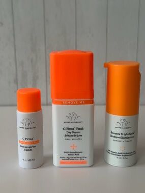 Drunk Elephant Trio with Bright Orange Caps